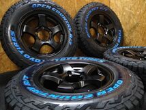 JB64 JB23 ジムニー 185/85R16 105/103N LT オープンカントリー R/T ショウワガレージ TYPE-M 5/139.7 マットブラック G_画像1