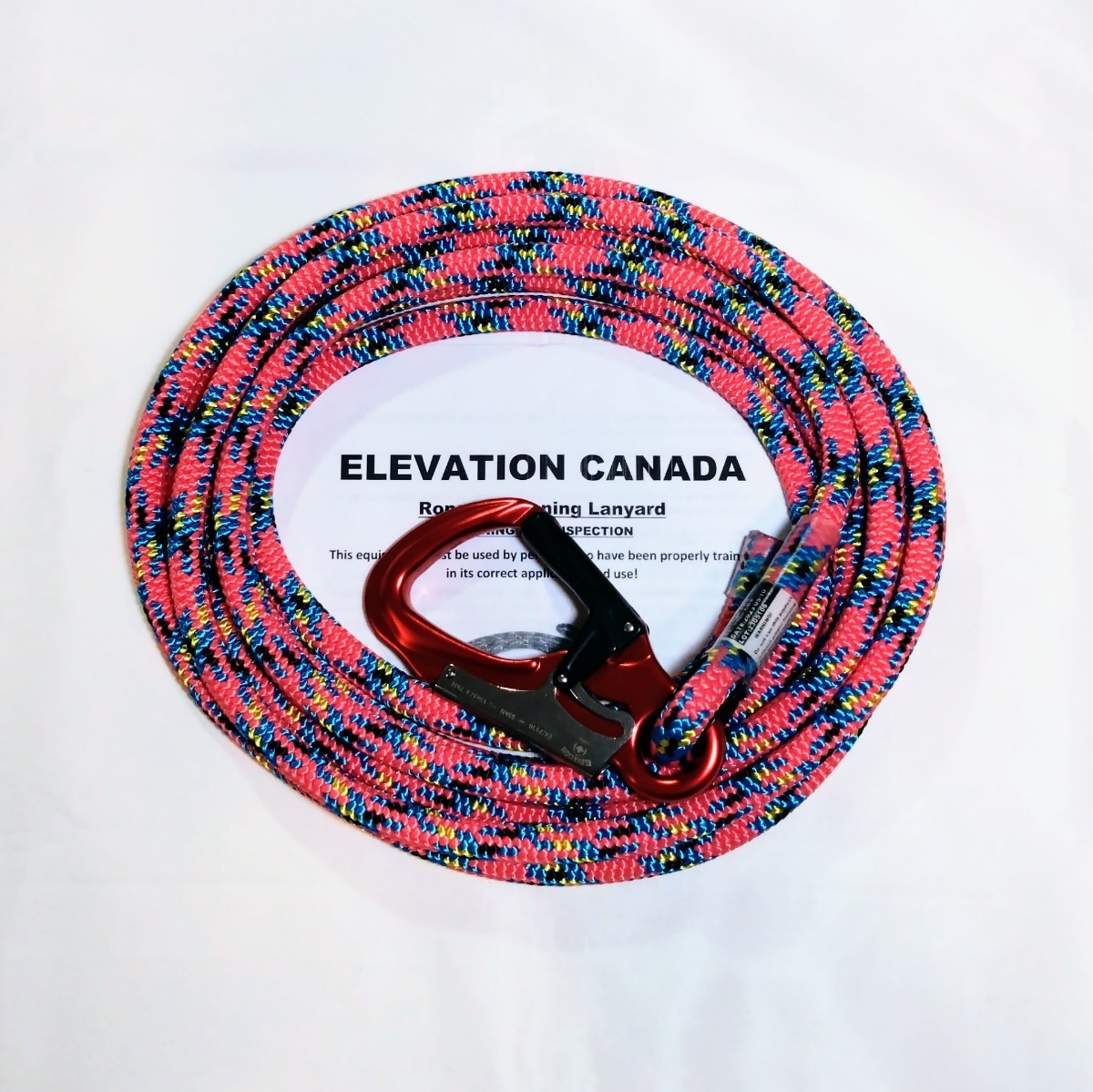 即発送可能】 ELCクライミングロープピンク11.5mm150フィート1eye