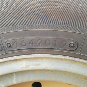 深溝 トーヨータイヤ SD-7 155/80R13 2019年 4本 TOPY製スチールホイール付き 13×4.00B 4穴 PCD:100 軽自動車 スズキ ダイハツの画像6