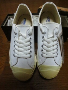 未使用品 90's CONVERSE JACK PURCELL LOW MADE IN USA WHITH GLOVE LEATHER　コンバース　ジャックパーセル　白レザースニーカー 23.0