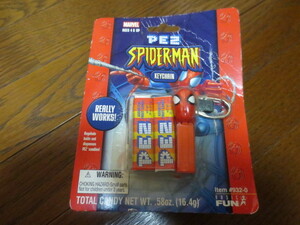  не использовался товар нераспечатанный PEZ 2003 SPIDER-MAN KEY CHAINpetsu Человек-паук брелок для ключа 