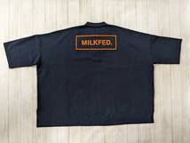 MILKFED./ミルクフェド/OVERSIZED POLO SHIRT/オーバーサイズポロシャツ/バックロゴ/ビッグシルエット_画像8