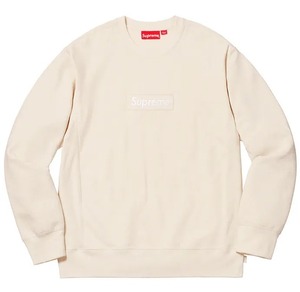 Supreme/シュプリーム/18AW/18FW/Box Logo Crewneck/Natural/ボックスロゴクルーネック/プルオーバースウェット/SIZE L/美品