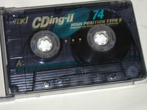 使用済み　中古　 カセットテープ　TDK　CDing2　Type2　ハイポジ　74分 　1本　爪あり　No.1076