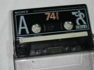 使用済み　中古　 カセットテープ　SONY　CDiv2　Type2　ハイポジ　74分 　1本　爪あり　No.1103