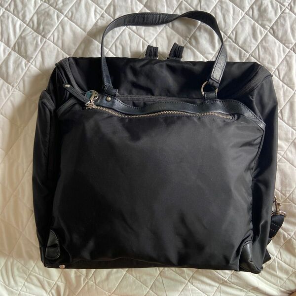 カナナプロジェクト リュックサック 2way ナイロン/レザー ブランド 鞄 黒 レディース 3wayバッグ