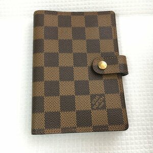 良品 LOUISVUITTON ヴィトン ダミエ アジェンダ PM 手帳 カバー システム手帳 R20700 6穴 IW305AA04LV02