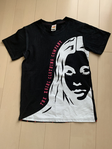  новый товар X-girl X-girl сотрудничество большой Silhouette футболка 