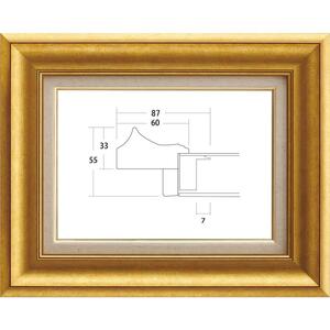 額縁　油絵/油彩額縁 アクリル付 8167-TO F8号 ゴールド