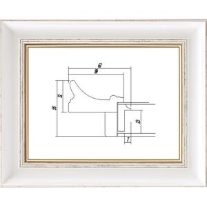 額縁　油絵/油彩額縁 アクリル付 8160-TO M3号 ホワイト