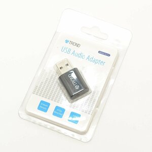 v378418 unused goods TROND USB audio conversion adapter attached outside sound card AC2-P USB Audio Adapter