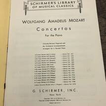 S-23■MOZART Concerto No.26 in D Major for the Piano(REHBERG)■SCHIRMER'S LIBRARY OF MUSICAL CLASSICS■モーツァルト ピアノ楽譜_画像3