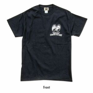 送料200円　MOON Custom Cycle Shop パンヘッド Tシャツ [MQT179BK]　MOONEYES　XLサイズ
