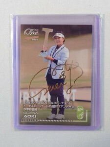 EPOCH ONE シグネチャーデコ カード 青木瀬令奈 Tポイント×ENEOSゴルフトーナメント 004-D エポックワン JLPGA 日本女子プロゴルフ協会