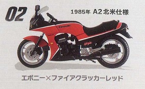 F-toys/ef toys ( Platz )FT60724 #2 1/24 KAWASAKI GPZ 900R 1985 year A2 North America specification [1/24 Vintage bike kit 9]