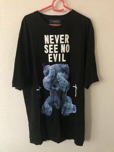 milkboy NEVER HEAR NOTHING クマ 熊 Tシャツ 黒