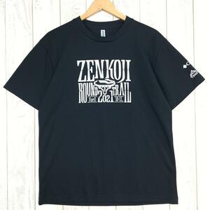 MENs L コロンビア モントレイル × 北信濃トレイルフリークス 善光寺ラウンドトレイル 大会Tシャツ COLUMBIA ブラック系