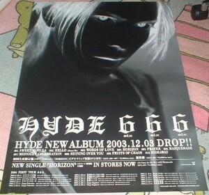 ポスター hyde [666] CD告知 '03 (L'Arc～en～Ciel ラルク アン シエル)