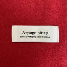 【未使用品 Arpege story アルページュストーリー ストール マフラー】レッド 赤 フリーサイズ_画像4