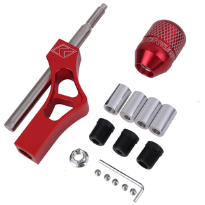  aluminium shift lever shift knob gear lever truck light car manual MT long adaptor adjustment possibility extension all-purpose goods red KRB262