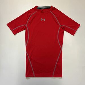 UNDER ARMOUR アンダーアーマー ヒートギア 半袖コンプレッションシャツ レッド SM