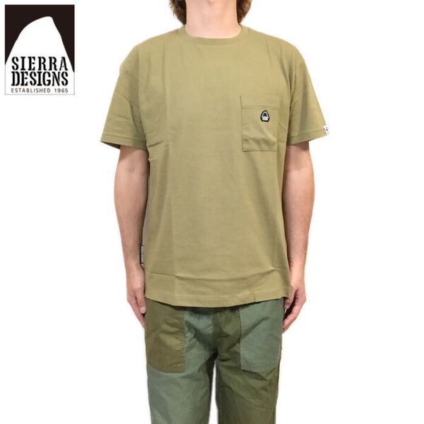 新品 正規 XL SIERRA DESIGNS シエラデザインズ Tシャツ ポケットTシャツ ワンポイント 刺繍 抗菌 抗ウイルス