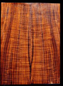 最高級マスターグレード　カーリーコア　エレキギタートップ材柾目　極厚7.6mm　乾燥材　レスポール　ギブソン　PRS　縮杢　木材　②