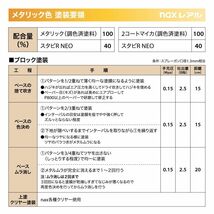 日本ペイント nax レアル 調色 ヒュンダイ XU SEA SIDE BLUE MET　1kg（希釈済）Z26_画像7