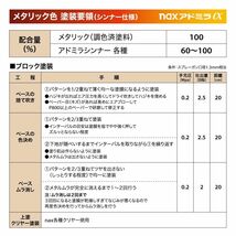 日本ペイント アドミラα 調色 フィアット 418/B BLU M′AMA NON　2kg（希釈済）Z26_画像7