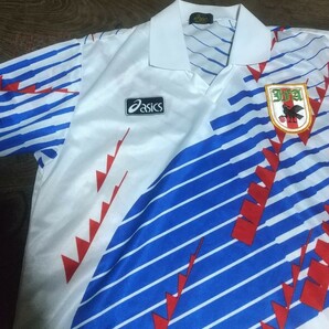 値下げ交渉 1994年 日本代表 asics/アシックス 日本製 検) JFA JAPAN OFFICIAL SHIRT KAZU FIFA WORLD CUP カズ ドーハ ワールドカップ Y2K