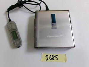 (S-685)PANASONIC ポータブルMDプレーヤー SJ-MJ30 動作未確認 現状品