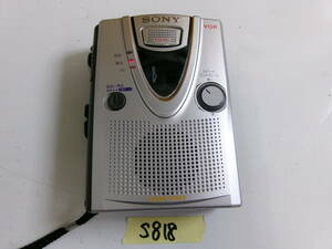 (S-818)SONY ポータブルカセットレコーダー TCM-400 通電確認のみ 現状品