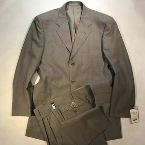 【新品】紳士服　背広　春夏メンズスーツ　セットアップスーツ/未使用　激安タグ付/サイズ3L A8/シベージュ系/サイドベンツ　2タック