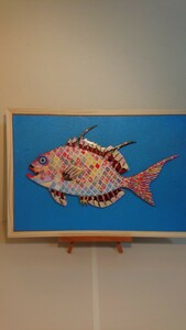 Art hand Auction Woodwork (cut out cherry blossom sea bream), handmade works, interior, miscellaneous goods, ornament, object