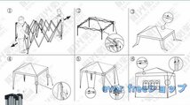 強くお勧め★より耐久性 頑丈フレーム 大型テント 日除け ワンタッチ 大型 防風 防雨 アウトドア イベントテント タープテント 3M*3M*2.6M_画像5