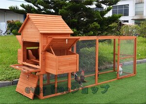 強力推薦☆ 大型☆天然木製ペット別荘☆兎 鳩 ウサギ ニワトリ屋 アヒル 鳥かご あひる小屋 オウム 養殖 飼育 室内外 逃げ出防止