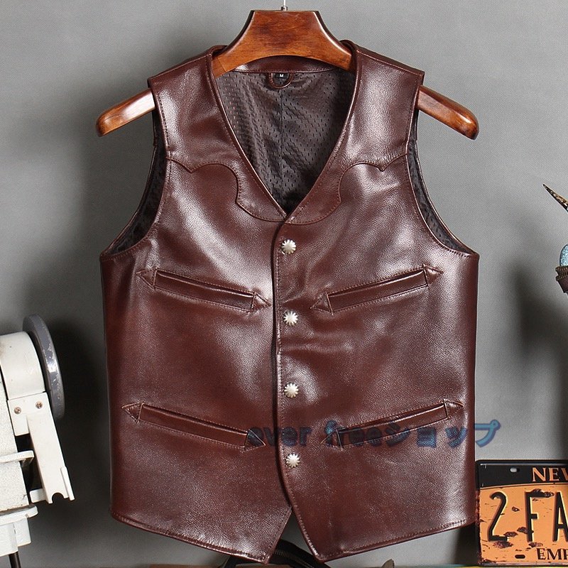 2023年最新】ヤフオク! -レザーベスト(ファッション)の中古品・新品