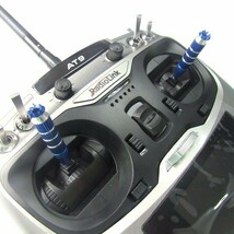 【新品】送信機スロットルスティック ロング M3サイズ用（青）Futaba DX6i DX8 Spektrum_画像1