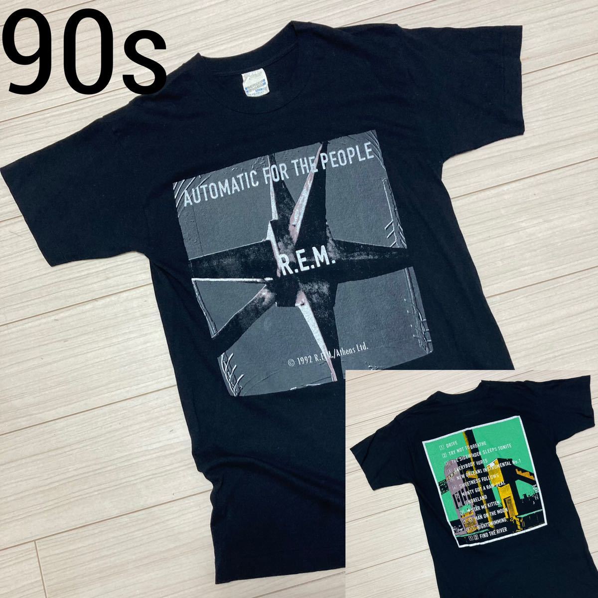 世界的に Tシャツ R.E.M. 激レア90'S当時物 ヴィンテージ USA製 サイズ