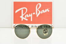 ★新品・正規輸入品！Ray-Ban レイバン RB3447N 001 ROUND FLAT LENSES ラウンドフラットレンズ ゴールド グリーンクラシックG-15 53サイズ_画像2