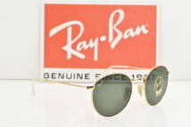 ★新品・正規輸入品！Ray-Ban レイバン RB3447N 001 ROUND FLAT LENSES ラウンドフラットレンズ ゴールド グリーンクラシックG-15 53サイズ_画像3