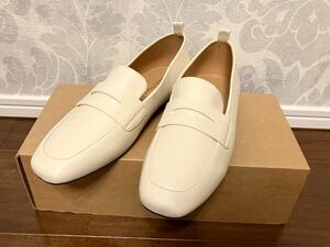  new goods unused * LiBERTYDOLL Liberty doll Loafer ivory L size * low heel manishu office 
