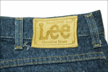 【W36L36】 80's Lee 200 デニム パンツ USA製 ジーンズ 濃い ユニオンチケット クロップド ビンテージ ヴィンテージ 古着 オールド EA376_画像7