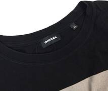 DIESEL ディーゼル プリント 半袖Tシャツ ブラック メンズ XL 送料250円 (ma)_画像3