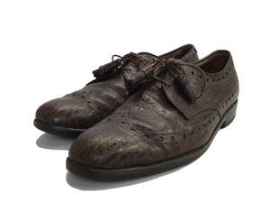 Allen Edmonds アレンエドモンズ USA製 Nassau ウイングチップ ドレスシューズ 革靴 ブラウン 91/2 27,5cm位