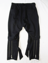 (D) 美品 sulvam サルバム 21SS Classic bandage pants S ブラック ボンテージパンツ_画像4