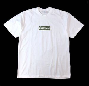 美品 Supreme シュプリーム 21ss Berlin Box Logo Tee Tシャツ ベルリン ボックスロゴ Ｔシャツ 白 日本未発売 Alles Gute L