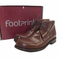 Footprints フットプリンツ cornwall コーンウォール レザー チャッカブーツ レザーシューズ ポルトガル製 ブラウン 43 28cm 廃番品_画像1