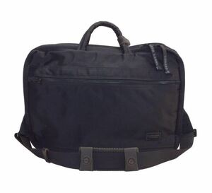 PORTER LUGGAGE LABEL Porter luggage lable Yoshida bag 2way business bag briefcase shoulder bag nylon black 