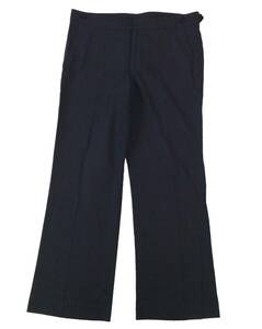 INCOTEX INCOTEX HIGH COMFORT wool stretch pants slacks a little flair ITALY made dark navy lady's 46